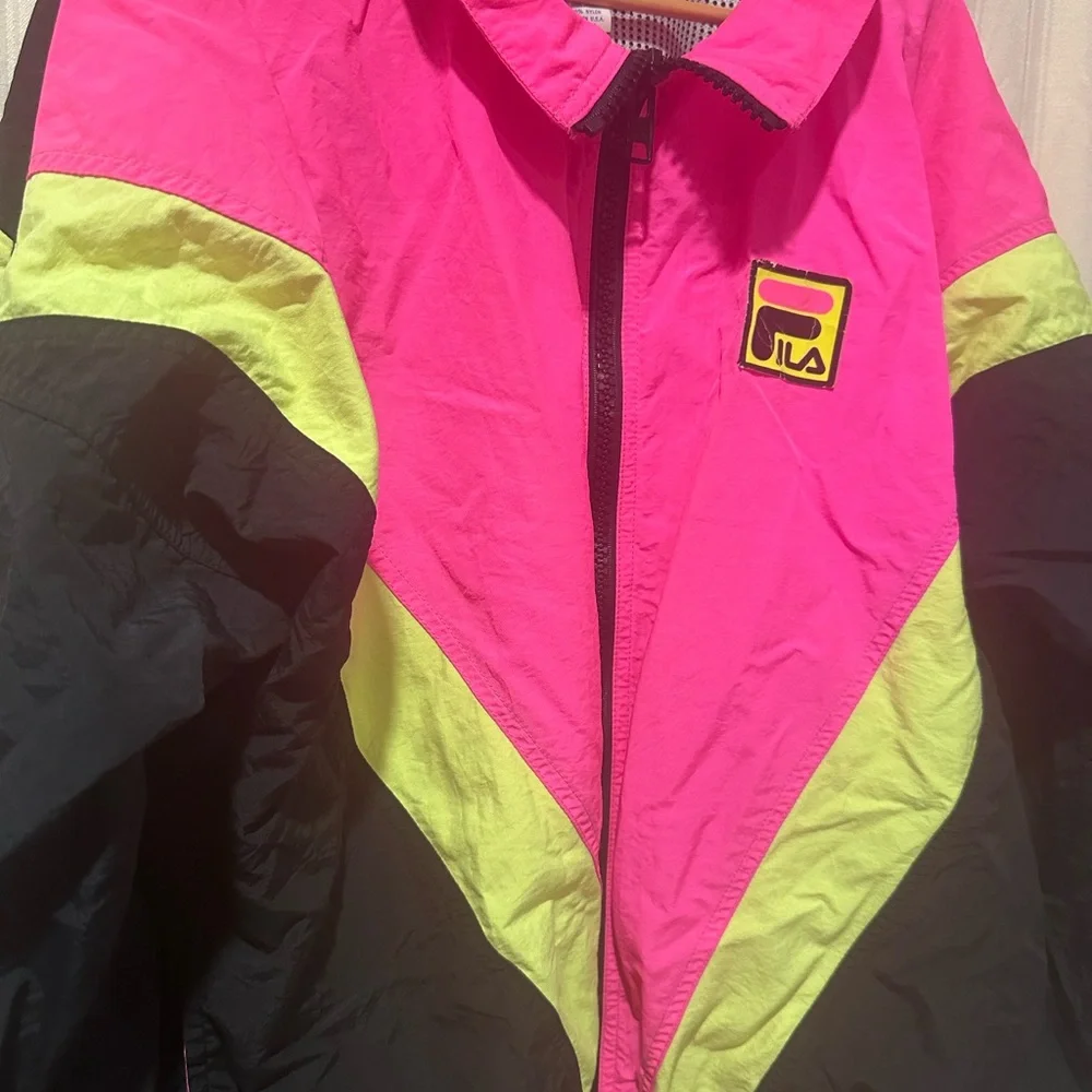 Fila Pink and Black Jacket - Picture 2 of 4